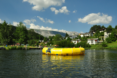 Floss der Seebadi beim Laaxersee