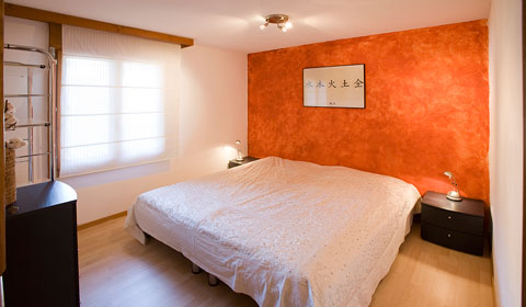 Schlafzimmer 2 im Casa al Lag in Laax